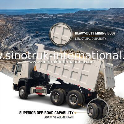 Sinotruk Howo xe tải đổ rác 371hp hoặc 375hp 6 × 4 Sửa chữa