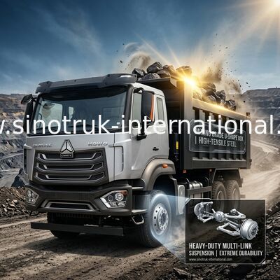 SINOTRUK HOWO N7 Cab Tipper Xe tải tự đổ LHD 6X4 400HP Diamond Silver