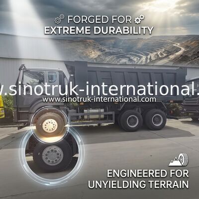 Xe tải tự đổ SINOTRUK HOWO màu đen LHD 6X4 371HP Cab Howo E7 mới