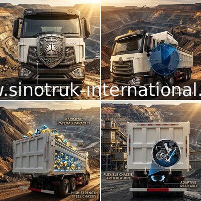 Xe tải tự đổ SINOTRUK HOHAN 8×4 dành cho xây dựng