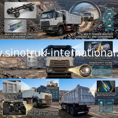 Xe tải tự đổ hạng nặng SINOTRUK HOHAN cho ngành khai thác mỏ