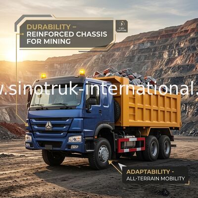 SINOTRUK HOWO Xe ben tự đổ LHD 6×4 400HP