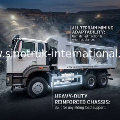 Xe tải tự đổ Sinotruk Howo Tipper NX 10Wheels 400Hp 6 × 4 Khai thác mới