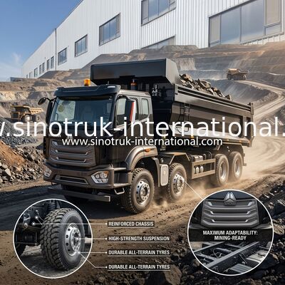Xe tải tự đổ SINOTRUK HOWO 371HP RHD 8×4