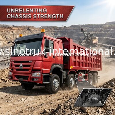 SINOTRUK ĐỎ HOWO 400HP 8×4 TIPPER DUMP TRUCK LHD
