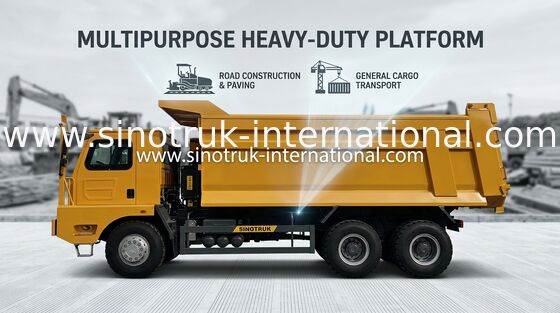 Xe tải HOWO Tipper 30 tấn 371 Tay lái bên trái 6X4 Euro2 ZZ3259N384PB3