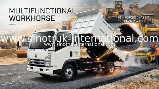 Xe tải tự đổ hạng nhẹ Sinotruk Howo 8 tấn Nâng trung bình 4 × 2 Rhd