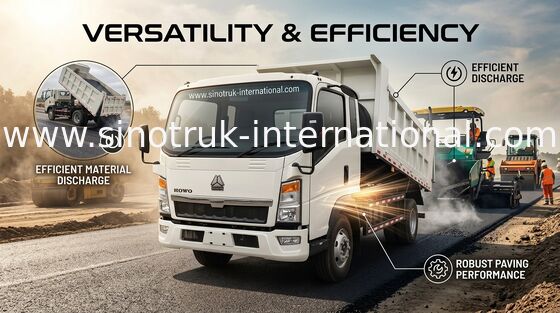 Hiệu suất ổn định Xe tải tự đổ hạng nhẹ HOWO 4X2