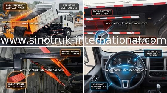 Xe tải tự đổ Euro2 116hp Tay lái bên phải