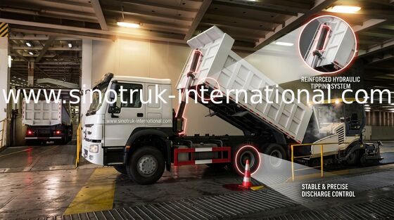 Xe tải ben 266HP LHD SINOTRUK HOWO 6x4 ZZ3257M4147W