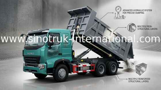Xe tải tự đổ xây dựng HOWO A7, xe tải tự đổ hạng nặng ZZ3257M3847N1