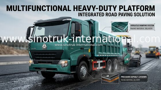 Xe tải tự đổ SINOTRUK HOWO A7 hạng nặng với tuổi thọ cao, 5800 * 2300 * 1500mm