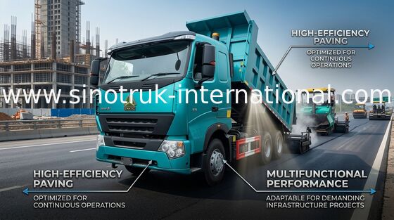 Xe tải tự đổ SINOTRUK HOWO A7 cho xây dựng 30 - 40 tấn RHD 10 bánh