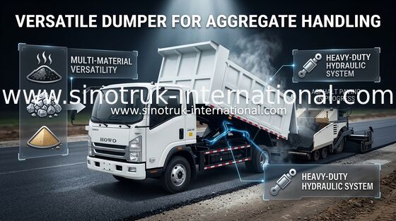 Euro 3 4×4 Sinotruk Xe tải tự đổ Howo Nhiệm vụ nhẹ