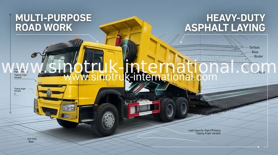 Tiêu thụ nhiên liệu thấp Xe tải tự đổ Tipper cho ngành công nghiệp / xây dựng