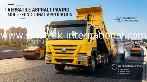 Xe tải tự đổ Lhd màu vàng Sinotruk Howo 6x4 371hp Nhiệm vụ nặng nề