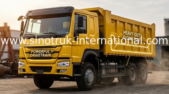 10 bánh xe tải tự đổ Tipper với 10 chuyển tiếp &amp; 2 đảo ngược truyền