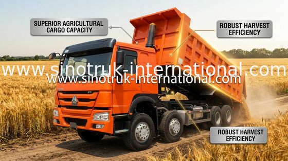 Xe tải Tipper SINOTRUK HOWO 371HP 12 Bánh xe LHD 31 Tấn 20-30CBM ZZ3317N3567W