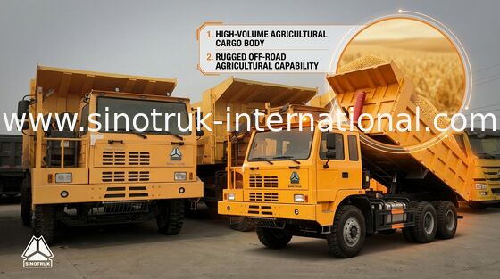 High Loading Capacity Coal Mine Dump Trucks 70 Tons With SGS ISO