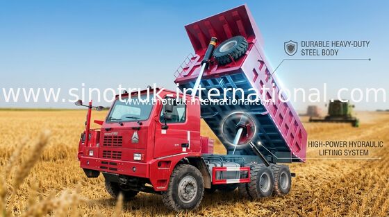 Xe tải Chở Thùng Xe Đúc / SINOTRUK HOWO70 Ten Wheeler Dump Truck