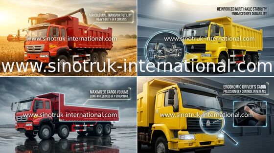 SINOTRUK Golden Prince Tipper Dump Truck 6X4 336HP LHD 25-30tons ZZ3251N3641W