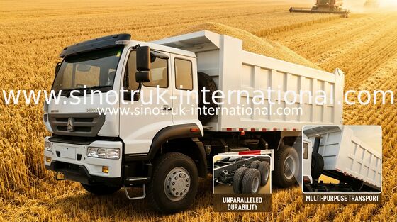 SINOTRUK Golden Prince Dump Xe tải 10 bánh 336HP LHD 25-30tons ZZ3251N3641W