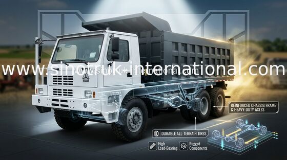 SINOTRUK HOWO70 Khai thác mỏ Xe tải Chở hàng RHD 6X4 371HP 70tons ZZ5707S3840AJ