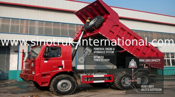Xe chuyên dụng SINOTRUK HOWO chuyên chở hàng với động cơ WD615.47 371HP