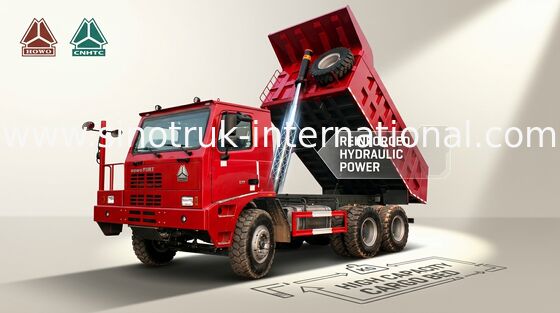 Tipper Xe Tải Chở Hàng SINOTRUK HOWO 70 Khai thác mỏ 10 bánh 371HP 70tons ZZ5707S3640AJ
