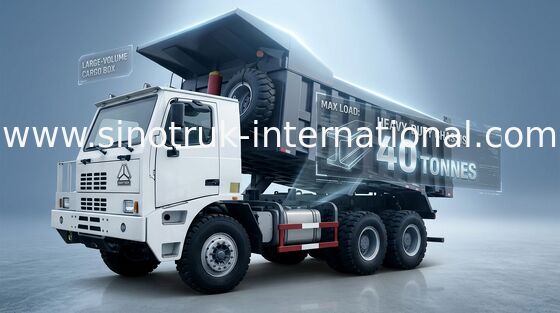 HOWO SINOTRUK Thương mại Tipper Xe tải Dump Với công suất tải cao
