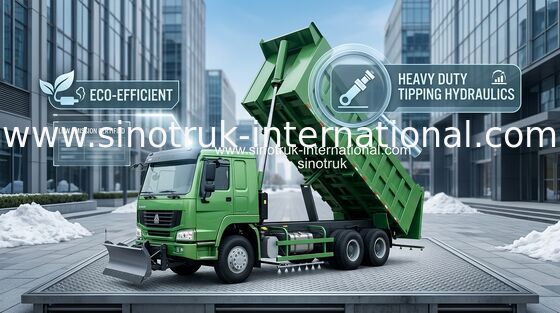 SINOTRUK HOWO Xe Xúc Đặt Xe Tái Chế 371HP 8X4 LHD 31-60tons 20-30CBM ZZ3317N3867W