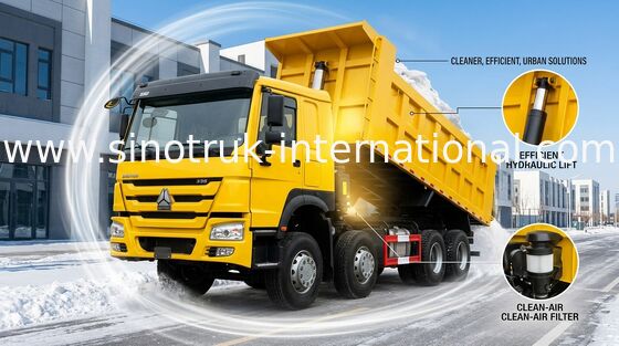 SINOTRUK HOWO Xe Tải Dump Truck 371HP 12 bánh xe LHD 31tons 20-30CBM ZZ3317N3267W