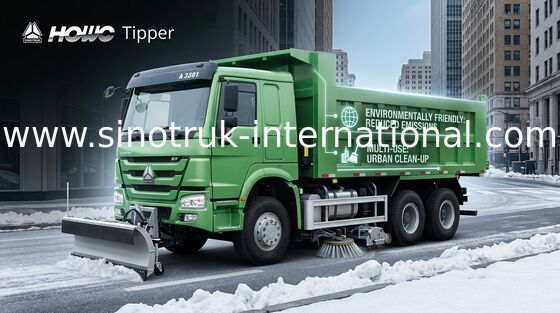 Tipper Xe tải Chở hàng SINOTRUK HOWO 10 bánh xe LHD 371HP 25tons 10-25CBM ZZ3257N3847A