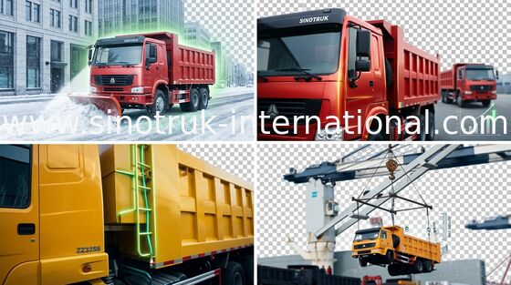 Tipper Xe tải Chở hàng SINOTRUK HOWO 6X4 LHD 371HP 25-40tons 10-25CBM ZZ3257N3847A
