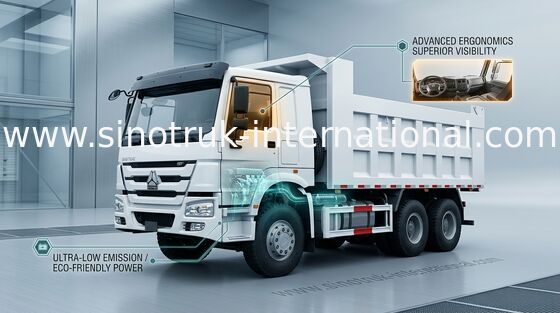 SINOTRUK HOWO Xe Xúc Đặt Xe Tái Chế 6X4 371HP LHD 25 Nút 10-25CBM ZZ3257N3847A