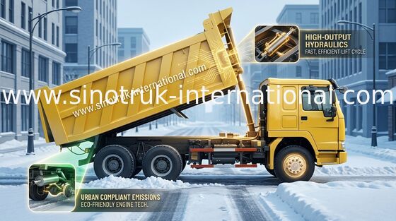 Tipper Xe tải Chở hàng SINOTRUK HOWO 6X4 LHD 371HP 25 tấn 10-25CBM ZZ3257N3847A