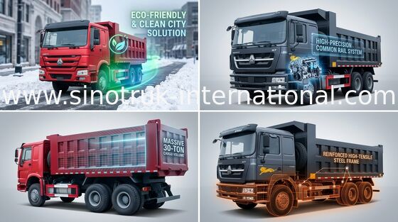 Xe chở hàng rời SINOTRUK HOWO 10 bánh 371HP tải trọng 25-40 tấn 10-25CBM hàng hoá