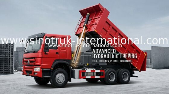 Tipper Xe tải Chở hàng SINOTRUK HOWO tải 25-40tons 371HP 6X4 10 bánh xe 10-25CBM