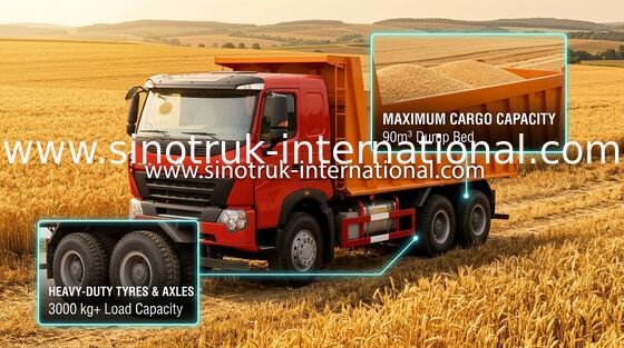 Tipper Xe tải Chở hàng SINOTRUK HOWO A7 336HP cho ngành công nghiệp khai thác mỏ ZZ3257N3847N1