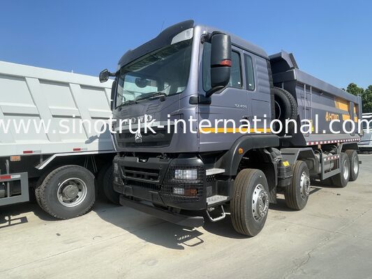 SINOTRUK TX Mô hình 400HP 8X4 Tiếc xe tải Dump Truck Xây dựng nâng phía trước tùy chỉnh khách hàng
