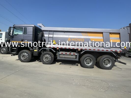 SINOTRUK TX Mô hình 400HP 8X4 Tiếc xe tải Dump Truck Xây dựng nâng phía trước tùy chỉnh khách hàng