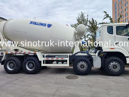 Heavy Duty HOWO 8x4 16m3 Concrete Mixer Lorry 371HP Engine PMP Speed Reducer For Construction