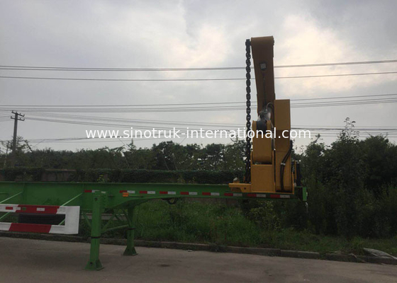 Xe tải tự tải Cần cẩu 3 thùng chứa trục để vận chuyển