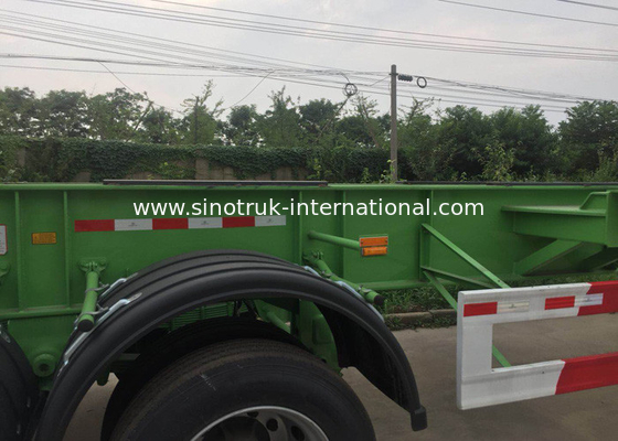 Xe tải 3 trục gắn thùng chứa cẩu để vận chuyển tự tải