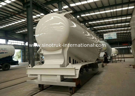 Carbon Steel Semi Trailer Truck Đối với vận chuyển vật liệu bột