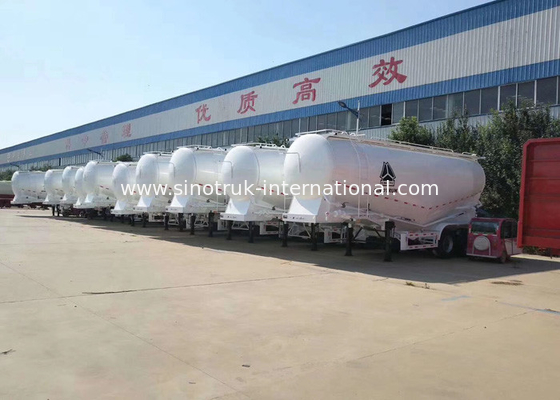 Carbon Steel Semi Trailer Truck Đối với vận chuyển vật liệu bột