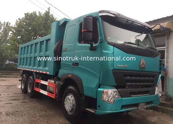 SINOTRUK HOWO A7 Xe tải tự đổ xây dựng 6 X 4 290HP có màu xanh lam