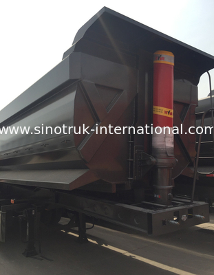 Thiết bị thủy lực hạng nặng Flatbed Semi Trailer Hộp lưu trữ cho ngành công nghiệp khai thác