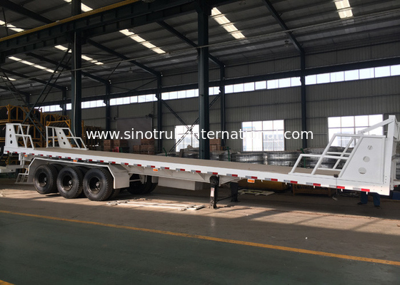 Mn Steel 3 Trục Container Bán Xe tải Rơ moóc chở hàng nặng