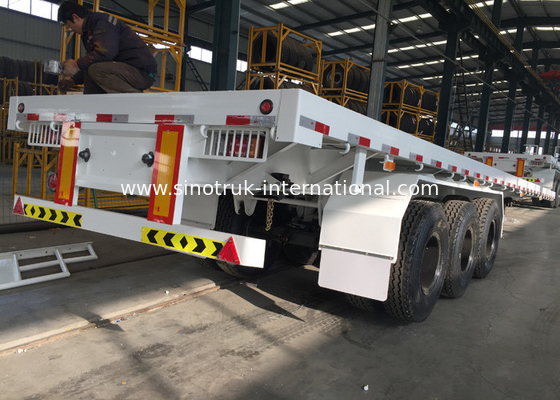 Mn Steel 3 Trục Container Bán Xe tải Rơ moóc chở hàng nặng